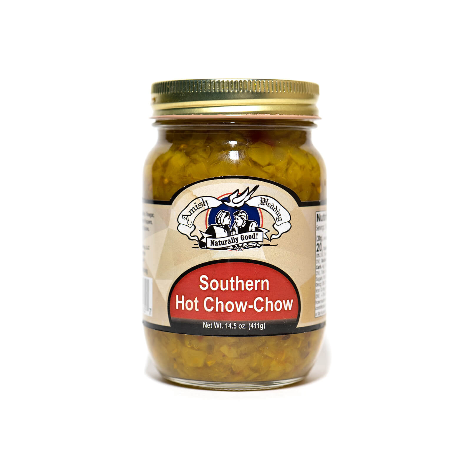 Southern Hot Chow Chow - Amish Wedding - Single Jar - Front Label